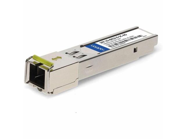AddOn MSA and TAA 1000Base-BX SFP Transceiver SMF 1550nmTx/1310nmRx 20km SC DOM