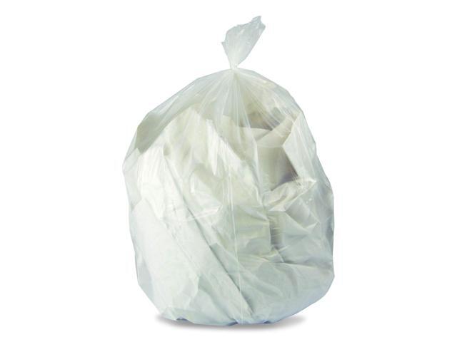 Linear Low-Density Can Liners with Dual-Dispense Box 55 gal 1.3 mil 40' x 53' Clear 100/Carton H8053PCRAC