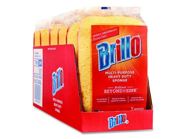 Multi-Purpose Sponge 4.25 x 6.25 2.12' Thick Yellow 6/Carton 22401