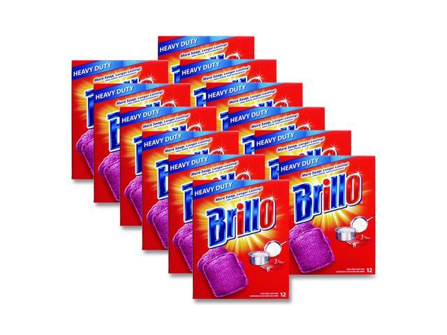 Steel Wool Soap Pads 3 x 3 Gray/Pink 12 Pads/Box 12 Boxes/Carton 53335