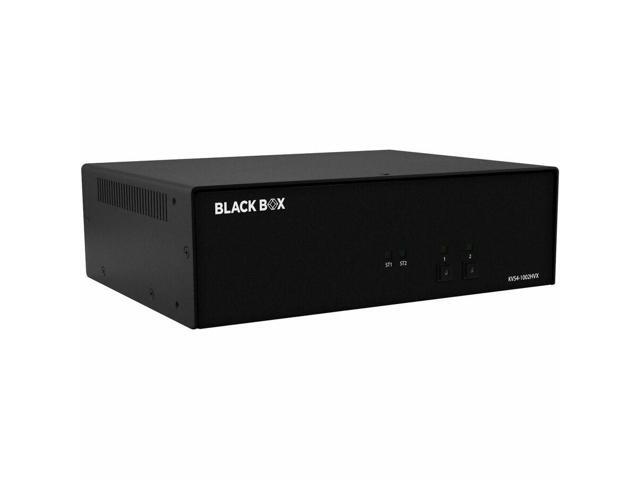 Black Box Secure KVM Switch NIAP 4.0 Certified 2-Port Single-Monitor FlexPort HDMI/DisplayPort CAC