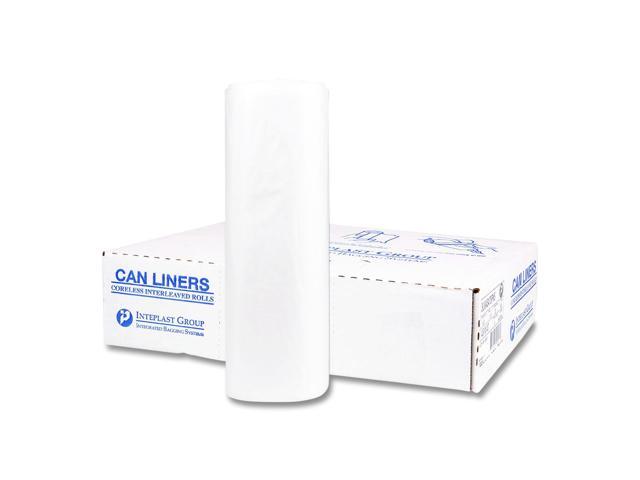 Institutional Low-Density Can Liners 45 gal 1.15 mil 40' x 46' Natural Interleaved Roll 20 Bags/Roll 5 Rolls/Carton SLW4046SPNS