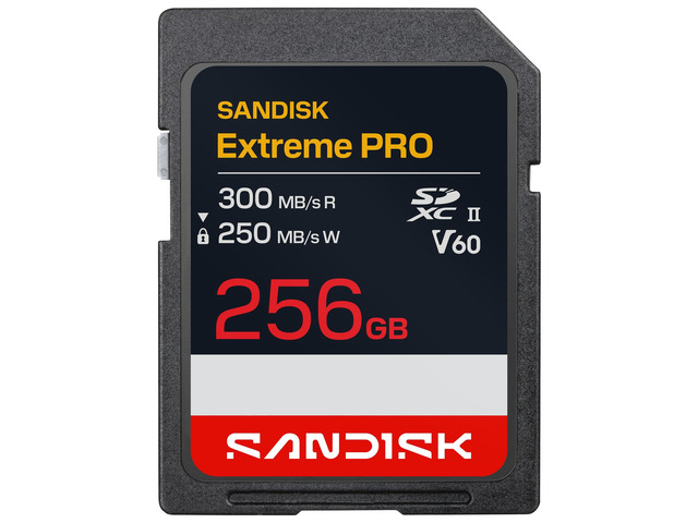 SanDisk Extreme PRO UHS-II Cards UHS-II 256GB SD - 300MB/s(R) - 250MB/s(W) - SDSDXEM-256G-GN4IN