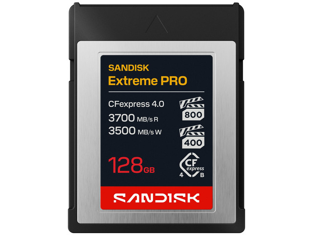 Sandisk 128GB CFexpress 4.0 Type B Cards - PCIe4x2 CF - 3700MB/s(R) - 3500MB/s(W) - SDCFEB-128G-GN4NN