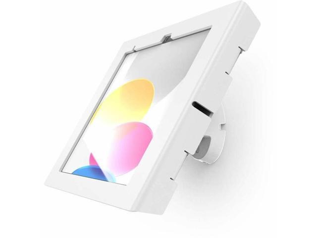 iPad 10th-11th A16 Gen Apex Enclosure Bow Tilting Wall Mount White