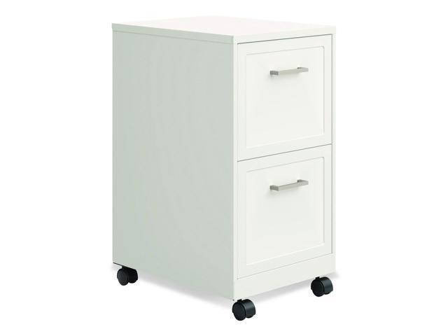 Alera SOHO-Grade 2-Drawer Filing Cabinet, 14.25' W x 18' D x 26.7' H, White