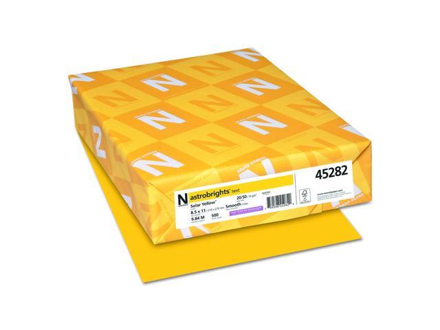 20lb Color Paper 20 lb Bond Weight 8.5 x 11 Solar Yellow 500/Ream 45282