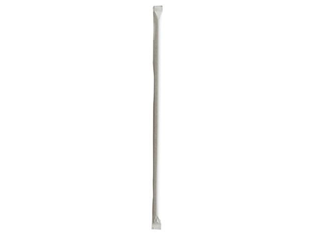 Wrapped Jumbo Straws 10.25' Polypropylene Clear 500/Pack 4 Packs/Carton BWKJUMW1025CLR