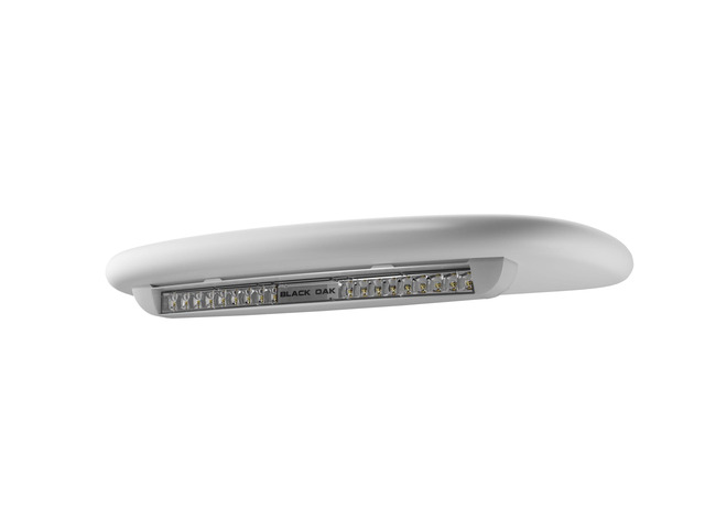 Black Oak Low Profile Marine Bar - Flood - Undermount - White