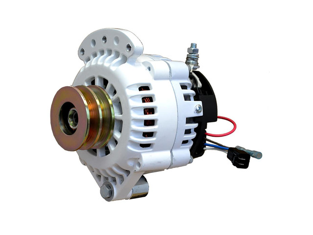 Balmar Alternator 120 AMP 12V 1-2' Single Foot Spindle Mount Dual Vee Pulley w/Isolated Ground