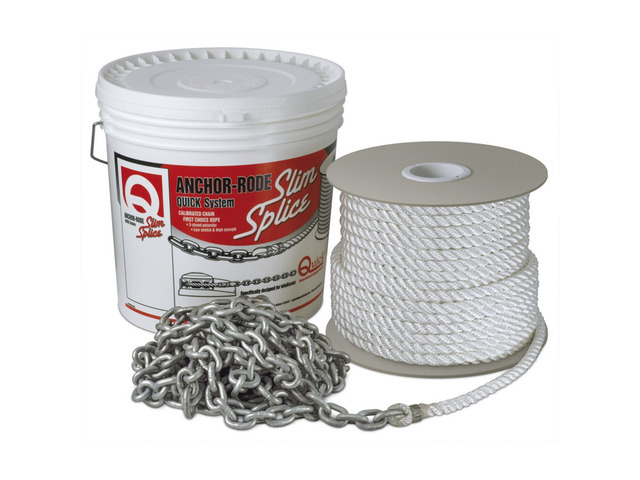 Quick Anchor Rode 20' - 7mm Chain - 100' - 1/2' 3 Plait Rope