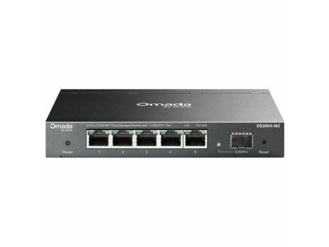 Omada 5-Port 2.5GBASE-T Easy Managed Switch with 1 10GE SFP+ Slot