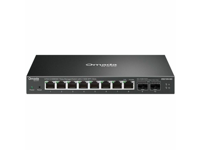 Omada 8-Port 2.5G BASE-T Easy Managed Switch with 2 10GE SFP+ Slots
