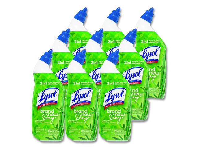 Clinging Gel Brand New Day Toilet Bowl Cleaner 24 oz Angle-Neck Bottle Bamboo Scent 9/Carton 1920062015