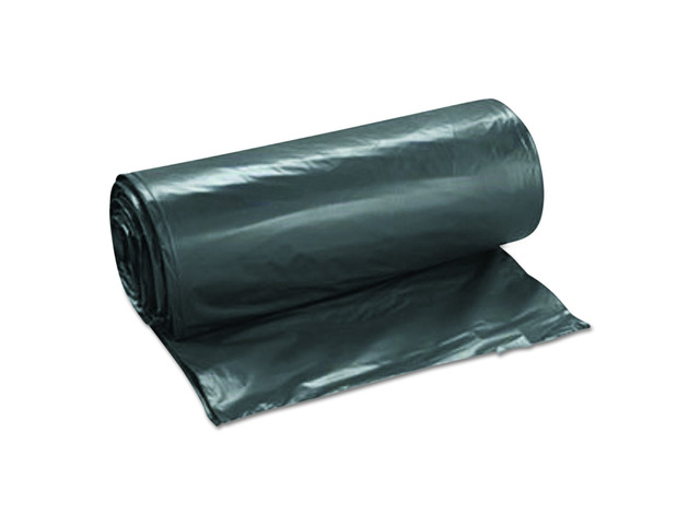 Low-Density Commercial Can Liners 45 gal 1.15 mil 40' x 46' Black Interleaved Roll 30 Bags/Roll 4 Rolls/Carton LG4046SPKC