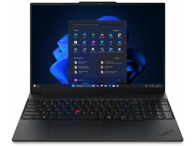 Lenovo ThinkPad E16 Gen 4 21Y4004TUS 16' Touchscreen Copilot+ PC Notebook - AMD Ryzen AI 7 Ryzen AI 345 - 16 GB - 512 GB SSD - Windows 11 Pro -...