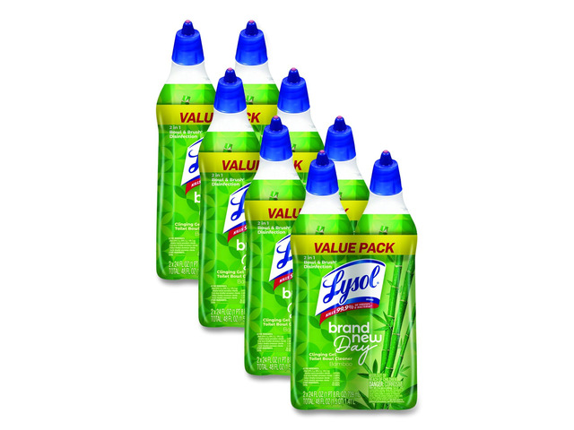 Clinging Gel Brand New Day Toilet Bowl Cleaner Bamboo 24 oz Angle-Neck Bottle 2/Pack 4 Packs/Carton 1920062016