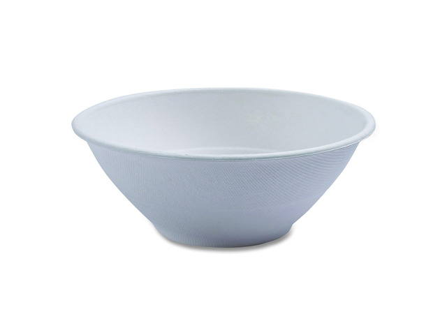 Eco-Products Vanguard Renewable and Compostable Sugarcane Bowls - 32 oz - White - 400/Carton - EP-BL32NFA