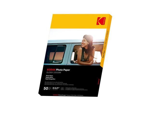 Kodak Photo Paper, 8 mil, 8.5 x 11, Glossy White, 50/Pack (KOD41182)