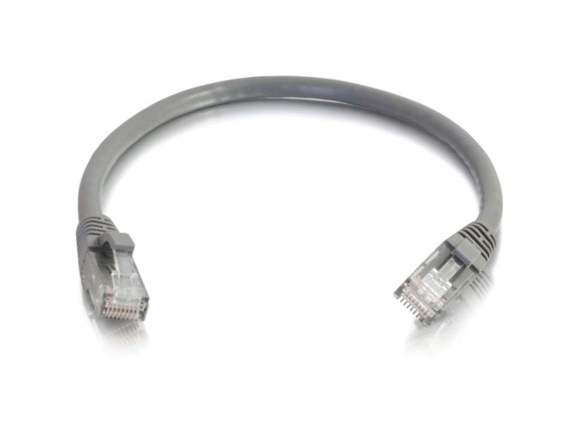 Cables to Go 6-Inch Cat6 Snagless Unshielded Network Patch Cable, Grey (951)