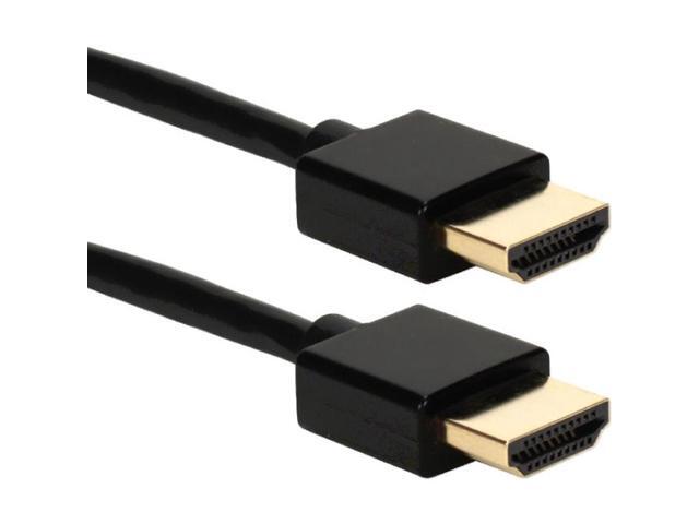QVS 3ft High Speed HDMI UltraHD 4K with Ethernet Thin Flexible Cable