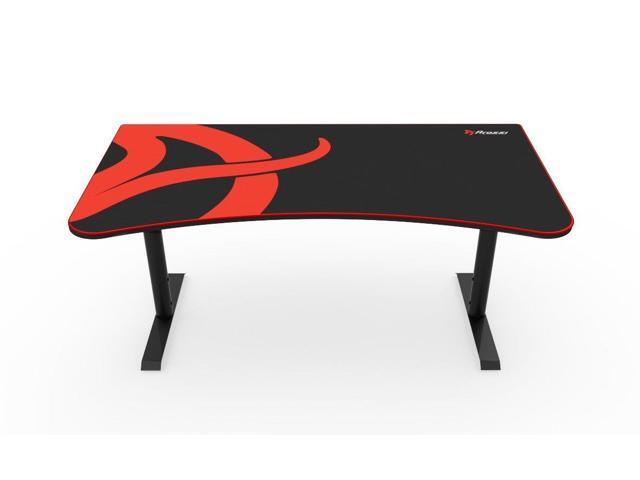 Arozzi Arena Heavy Duty Rectangular Gaming Desk and Mouse Pad Black