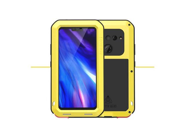 Love Mei Powerful Case For LG V40 Premium Waterproof Shockproof Aluminum Case Cover for LG V40 (Yellow)