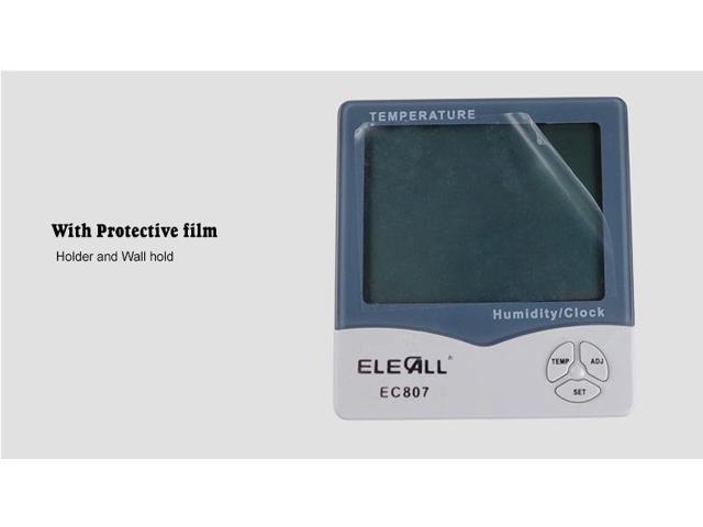 ELECALL EC807 High Accuracy Electronic Temperature Humidity Meter Thermometer Hygrometer With Clock Calendar