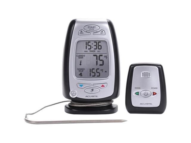 AcuRite 03168A1 AcuRite Digital Meat Thermometer & Timer with Pager 03168 - Fahrenheit, Celsius Reading - Timer, Alarm - For Meat, Oven, Grill. photo