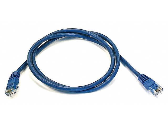 Monoprice Cat6 Ethernet Patch Cable - Network Internet Cord - RJ45, Stranded, 550Mhz, UTP, Pure Bare Copper Wire, 24AWG, 3ft, Blue