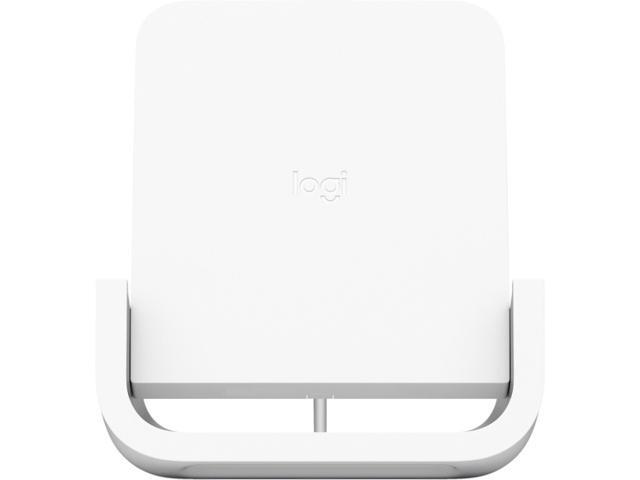 Logitech POWERED Cradle - Wireless - iPhone, Smartphone - Charging Capability - White