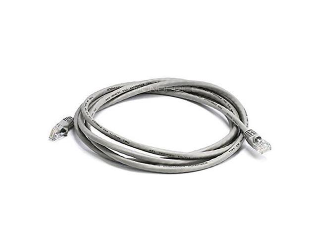 Monoprice Cat6 Ethernet Patch Cable - 7 Feet - Gray Network Internet Cord - RJ45, Stranded, 550Mhz, UTP, Pure Bare Copper Wire, 24AWG