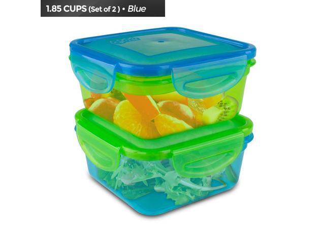 Cool Gear Air Tight Food Storage Lunch Box 1.85 CUP BPA-free 2-Pack