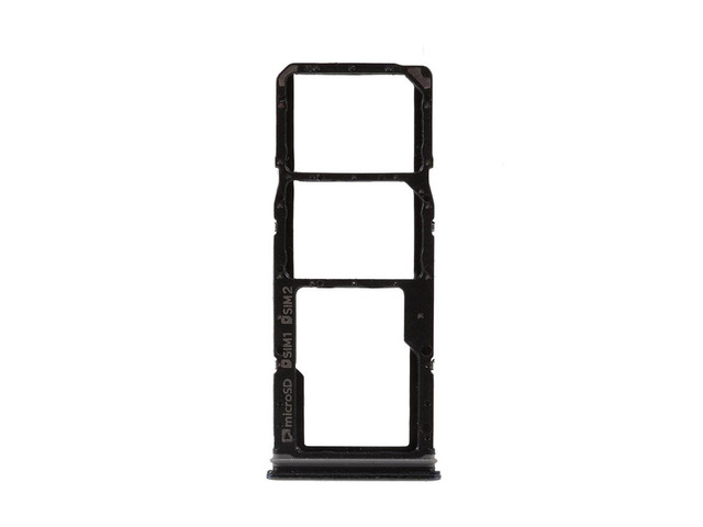 Dual Sim Tray For Samsung A9 2018 A920 A920F A920DS SIM Card Tray Slot Holder Replacement Part (Black)