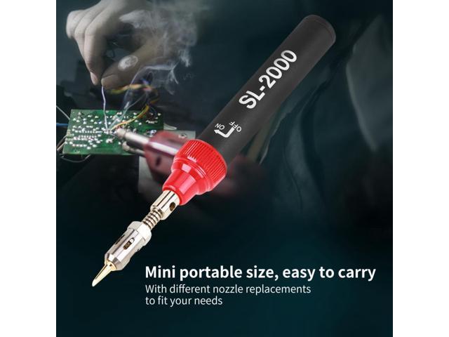 Adjustable Temperature Gas Soldering Iron Cordless Welding Pen Burner Butane Blow Torch Solder Iron