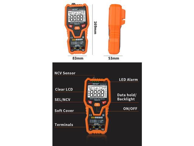 PEAKMETER PM8247S Smart AutoRange Professional Digital Multimeter Voltmeter with NCV Frequency Backlight