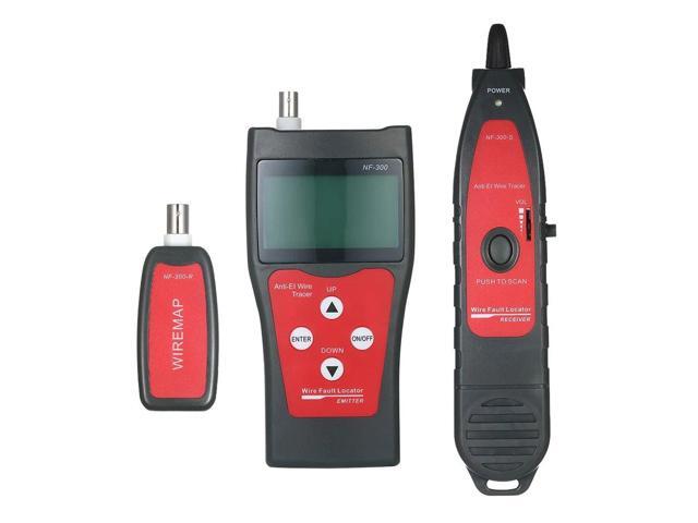 Multi-functional LCD Network Cable Tester RJ11 RJ45 Wire Length Finder with 1 Remote Adapter