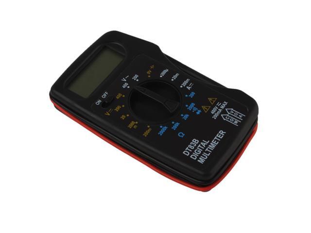 DT83B Digital Multimeter with Buzzer DC AC Ammeter Voltmeter Resistor Ohm Pocket