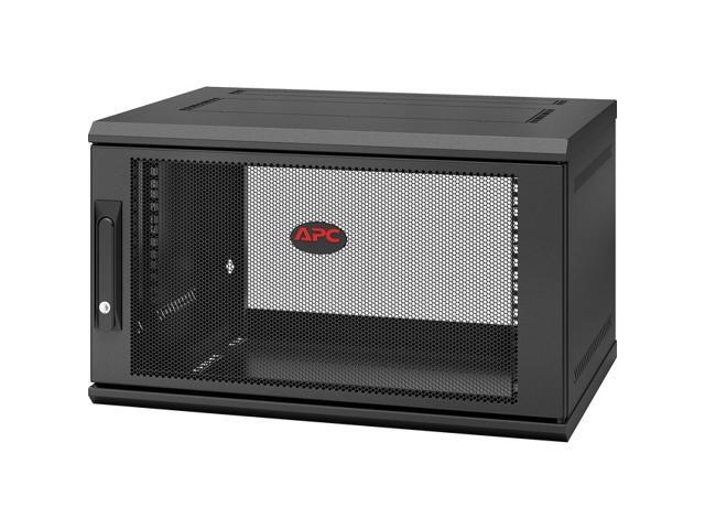 APC by Schneider Electric NetShelter WX 6U Single Hinged Wall-mount Enclosure