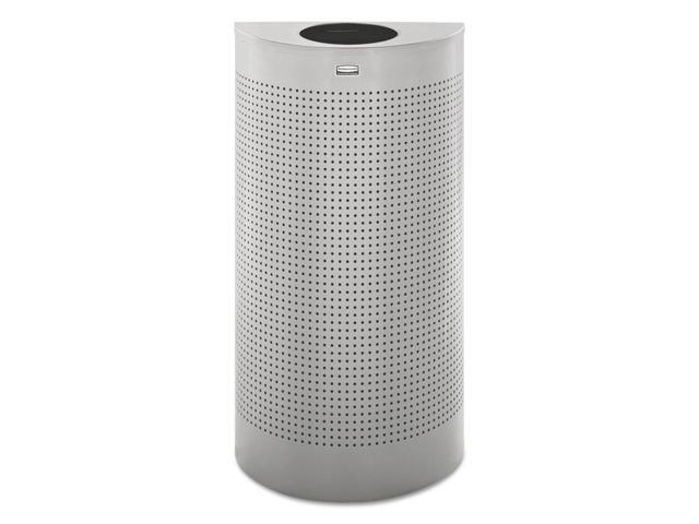 United Receptacle Open Top Half Round Waste Can