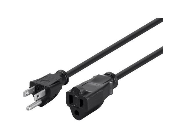 Monoprice 1ft 16AWG Power Extension Cord Cable, 13A (NEMA 5-15P to NEMA 5-15R)