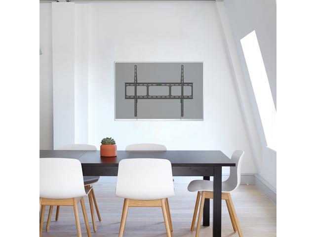 Fixed Heavy Duty Low Profile Flat Panel Wall Mount, Max Panel Weight 60kg Designed for Most of 40-100 inch LED, LCD, OLED Flat Panels, Supports up...