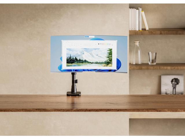 Amer Mounts HYDRA Elite Single Monitor Arm Designed for 49' Display Max 20kg - Clamp and Grommet Base Installation Included - 10 Year Warranty -...