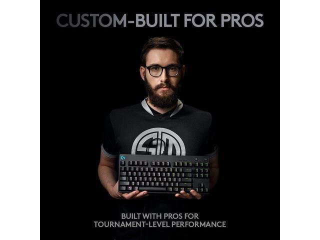 Logitech G PRO Mechanical Gaming Keyboard, Ultra Portable Tenkeyless Design, Detachable Micro USB Cable, 16.8 Million Color LIGHTSYNC RGB Backlit Keys