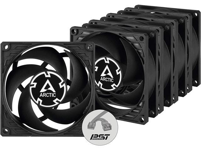 ARCTIC P8 PWM PST (5 Pack) - 80 mm Case Fan, PWM Sharing Technology (PST), Pressure-Optimised, Very Quite Motor, Computer, Fan Speed: 200-3000 RPM...
