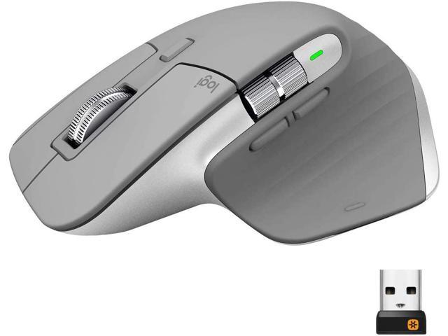Logitech MX Master 3 Advanced Wireless Mouse, Ultrafast Scrolling, Ergonomic, 4000 DPI, Customization, USB-C, Bluetooth, USB, Apple Mac, Microsoft.