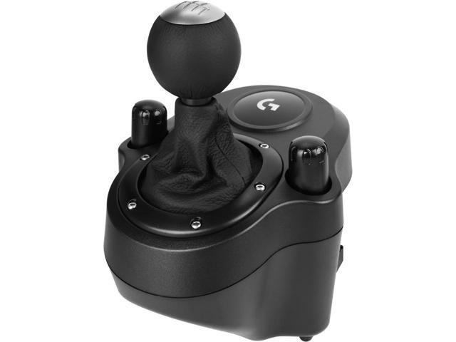 Logitech G Driving Force Shifter with Logitech G923 Racing Wheel and Pedals for PS 5, PS4 and PC and Genuine Leather Wheel Cover