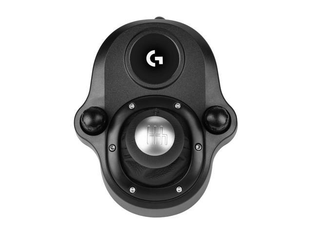 Logitech G Driving Force Shifter with Logitech G923 Racing Wheel and Pedals for PS 5, PS4 and PC and Genuine Leather Wheel Cover