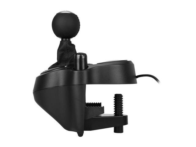Logitech G Driving Force Shifter with Logitech G923 Racing Wheel and Pedals for PS 5, PS4 and PC and Genuine Leather Wheel Cover