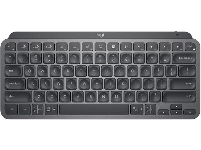 Logitech MX Keys Mini Minimalist Wireless Illuminated Keyboard, Compact, Bluetooth, Backlit, USB-C, Compatible with Apple macOS, iOS, Windows.
